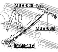 Boccola balestre MSB-036 FEBEST per MITSUBISHI HYUNDAI