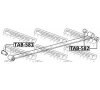 Boccola balestre TAB-582 FEBEST per TOYOTA DYNA Pianale piatto/Telaio