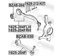 Boccola braccio oscillante anteriore BZAB-204 FEBEST per MERCEDES-BENZ SLK CLK