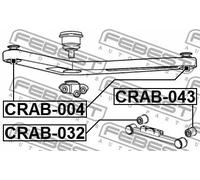 FEBEST CRAB-004 Supporto braccio oscillante