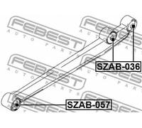 Boccola braccio oscillante anteriore Cuscinetto gomma-metallo SZAB-057 FEBEST