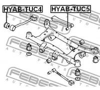 FEBEST HYAB-TUC4 Supporto braccio oscillante per HYUNDAI TUCSON (JM) Anteriore