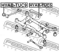 Boccola braccio oscillante anteriore HYAB-TUC9 FEBEST per KIA HYUNDAI