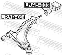 Boccola braccio oscillante anteriore LRAB-034 FEBEST per LAND ROVER FREELANDER I