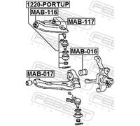 FEBEST MAB-116 Supporto braccio oscillante