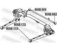 Boccola braccio oscillante anteriore MAB-133 FEBEST per CITROËN PEUGEOT