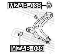FEBEST Supporto Braccio Inferiore Anteriore Per Mazda MPV II LW MZAB-039