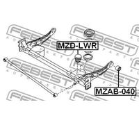 Boccole Per Telaio Posteriore, Per Mazda MPV LW (1999-2003)