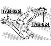 Boccola braccio oscillante anteriore TAB-025 FEBEST per TOYOTA COROLLA Verso