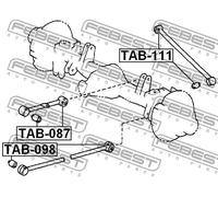 Boccola braccio oscillante anteriore TAB-098 FEBEST per TOYOTA LAND CRUISER 80