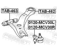 Boccola braccio oscillante anteriore TAB-463 FEBEST per TOYOTA LEXUS