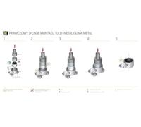 Boccola braccio oscillante Assale anteriore inferiore 00214945 TEDGUM per LANCIA