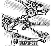 Boccola braccio oscillante Assale anteriore inferiore BMAB-029 FEBEST per BMW 1