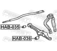 Boccola braccio oscillante Assale anteriore inferiore HAB-036 FEBEST per HONDA