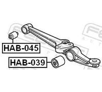 FEBEST Supporto Braccio Oscillante Interno Anteriore Inferiore per Honda Crx II