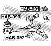 Boccola braccio oscillante Assale anteriore inferiore HAB-091 FEBEST per HONDA