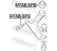 Boccola braccio oscillante Assale anteriore inferiore HYAB-SFS FEBEST