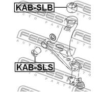Boccola braccio oscillante Assale anteriore inferiore KAB-SLB FEBEST per KIA