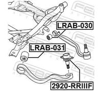 Boccola braccio oscillante Assale anteriore inferiore LRAB-031 FEBEST
