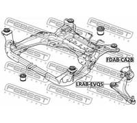 Boccola braccio oscillante Assale anteriore inferiore LRAB-EVQS FEBEST