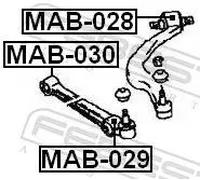 FEBEST MAB-028 Supporto braccio oscillante