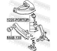 Boccola braccio oscillante Assale anteriore inferiore MAB-130 FEBEST