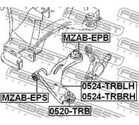 Boccola braccio oscillante Assale anteriore inferiore MZAB-EPB FEBEST per MAZDA