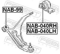 Boccola braccio oscillante Assale anteriore inferiore NAB-040RH FEBEST