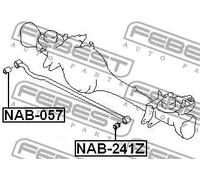 Boccola braccio oscillante Assale anteriore inferiore NAB-057 FEBEST per NISSAN