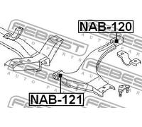 Boccola braccio oscillante Assale anteriore inferiore NAB-121 FEBEST per NISSAN