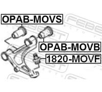 FEBEST OPAB-MOVS Supporto braccio oscillante