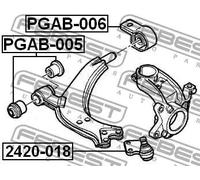 Boccola braccio oscillante Assale anteriore inferiore PGAB-006 FEBEST