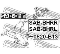 Boccola braccio oscillante Assale anteriore inferiore SAB-BHRR FEBEST per SUBARU