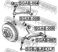 Boccola braccio oscillante Assale anteriore inferiore SGAB-006 FEBEST