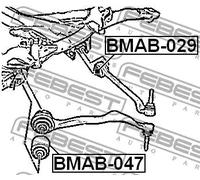 Febest Supporto braccio oscillante BMAB-047 - Assale anteriore inferiore per BMW 1 2 3