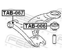 Boccola braccio oscillante Assale anteriore inferiore TAB-006 FEBEST per TOYOTA