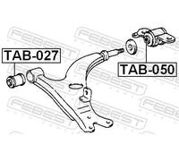 Boccola braccio oscillante Assale anteriore inferiore TAB-027 FEBEST per TOYOTA