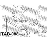 Boccola braccio oscillante Assale anteriore inferiore TAB-088 FEBEST per TOYOTA