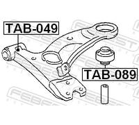 Boccola braccio oscillante Assale anteriore inferiore TAB-089 FEBEST
