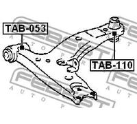 Boccola braccio oscillante Assale anteriore inferiore TAB-110 FEBEST per TOYOTA