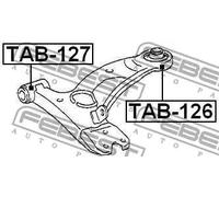 Boccola braccio oscillante Assale anteriore inferiore TAB-127 FEBEST per TOYOTA