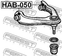 Boccola braccio oscillante Assale anteriore superiore HAB-050 FEBEST per HONDA