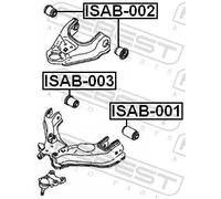 Boccola braccio oscillante Assale anteriore superiore ISAB-002 FEBEST per ISUZU
