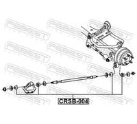 Boccola braccio oscillante Assale posteriore inferiore CRSB-004 FEBEST per DODGE