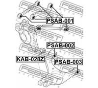 FEBEST Supporto braccio oscillante