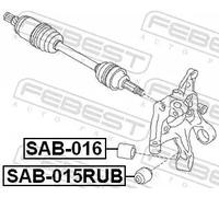 FEBEST SAB-015RUB Bronzina cuscinetto, Braccio oscillante