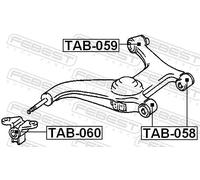 FEBEST TAB-059 Supporto braccio oscillante