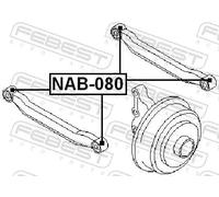 Boccola braccio oscillante Assale posteriore NAB-080 FEBEST per NISSAN INFINITI