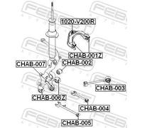 Boccola braccio oscillante Assale posteriore superiore CHAB-002 FEBEST