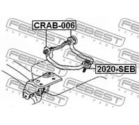 FEBEST CRAB-006 Supporto braccio oscillante